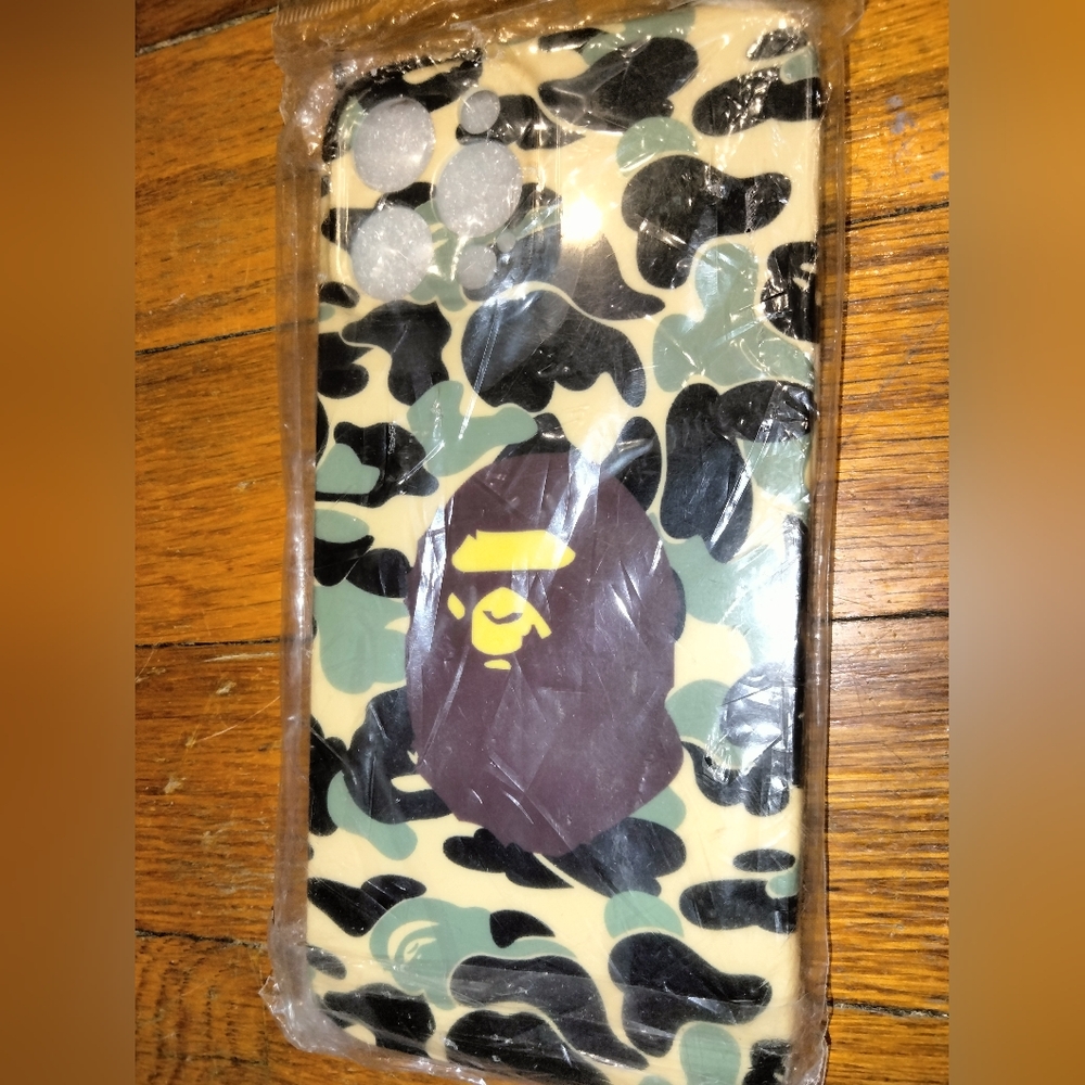 BAPE Camo iPhone 12 Pro Max Case - Black and Green